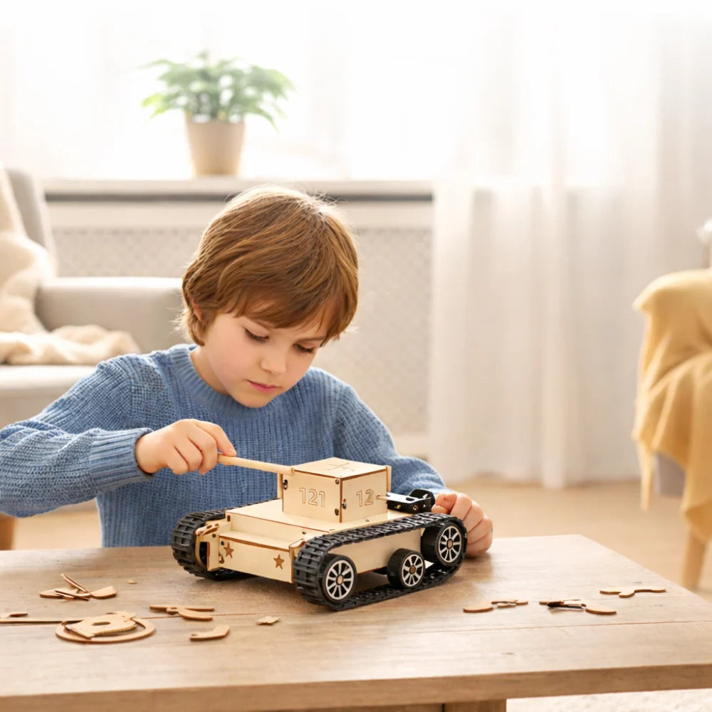 Model Car Building Kit | Wooden STEM Puzzle | Ages 6+