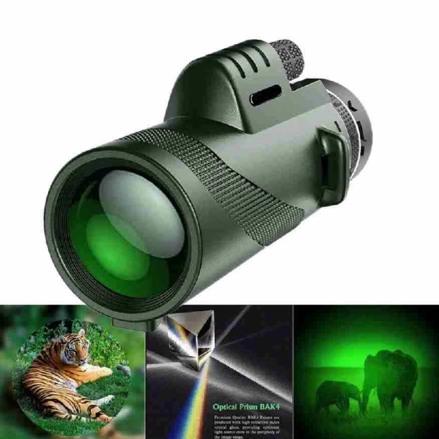 Monocular Telescope | Ultra-Zoom Multi-Coated HD Glass | Smartphone Mount