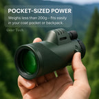 Monocular Telescope | Ultra-Zoom Multi-Coated HD Glass | Smartphone Mount
