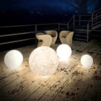 Moon Lamp | 3D-Printed Realistic Surface & Touch-Control | With Wooden Stand