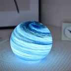 Moon Lamp | Lifelike Glass & 16 Colors | Remote Controlled