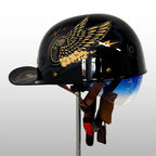 Motorcycle Baseball Helmet | DOT & ECE Certified | Half Shell