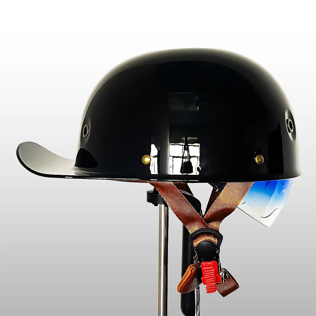 Motorcycle Baseball Helmet | DOT & ECE Certified | Half Shell