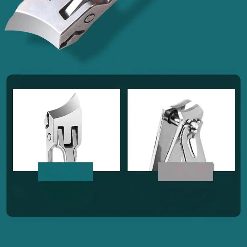 Nail Clipper | Stainless Steel Blades & Splash Guard | For Thick Nails