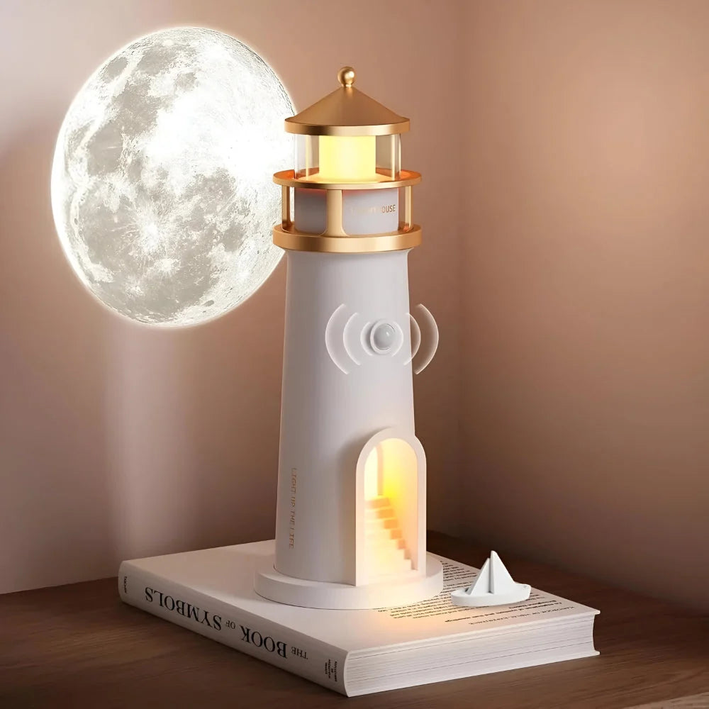 Night Light | Lighthouse Projection & Rechargeable USB-C