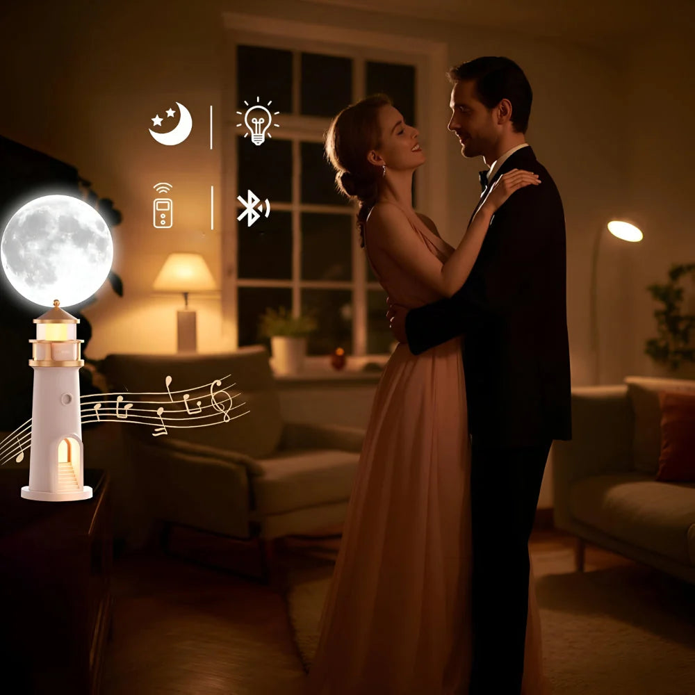 Night Light | Lighthouse Projection & Rechargeable USB-C