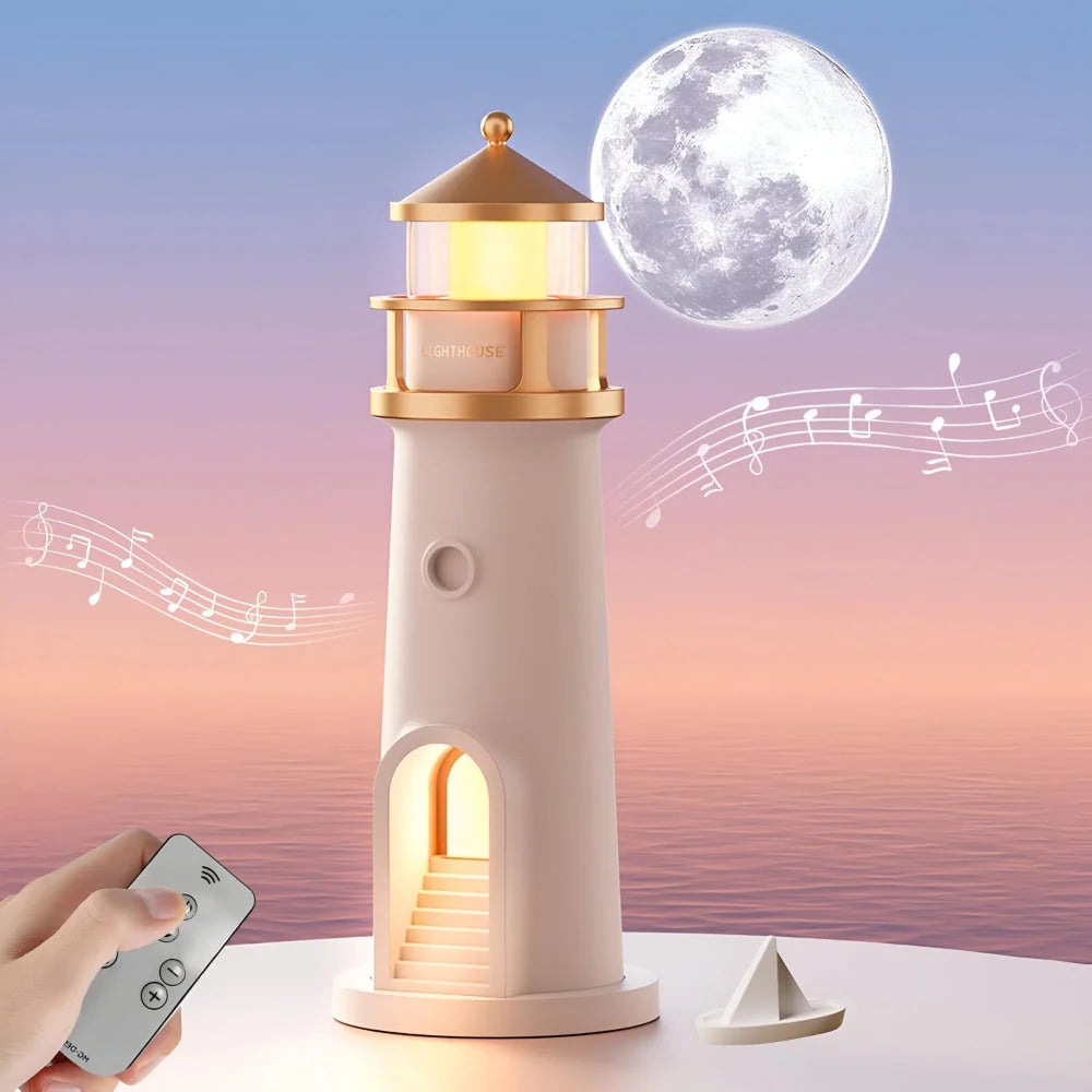 Night Light | Lighthouse Projection & Rechargeable USB-C