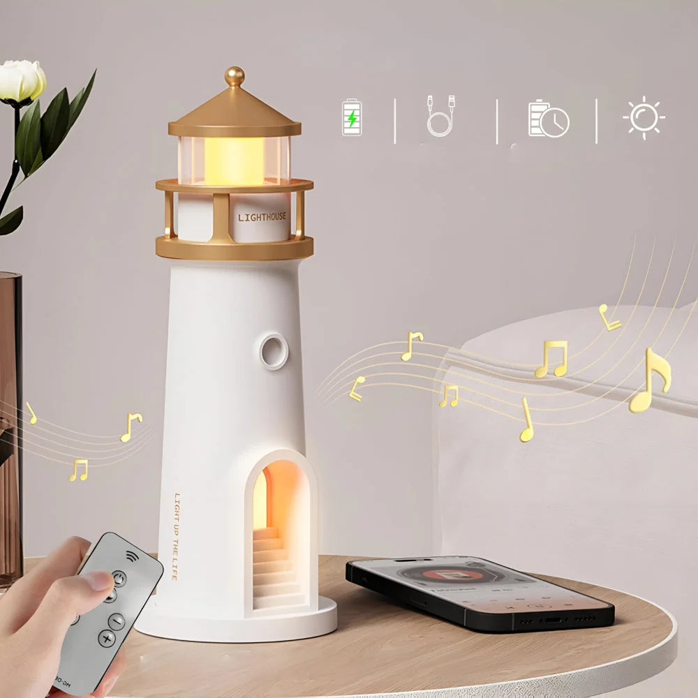 Night Light | Lighthouse Projection & Rechargeable USB-C