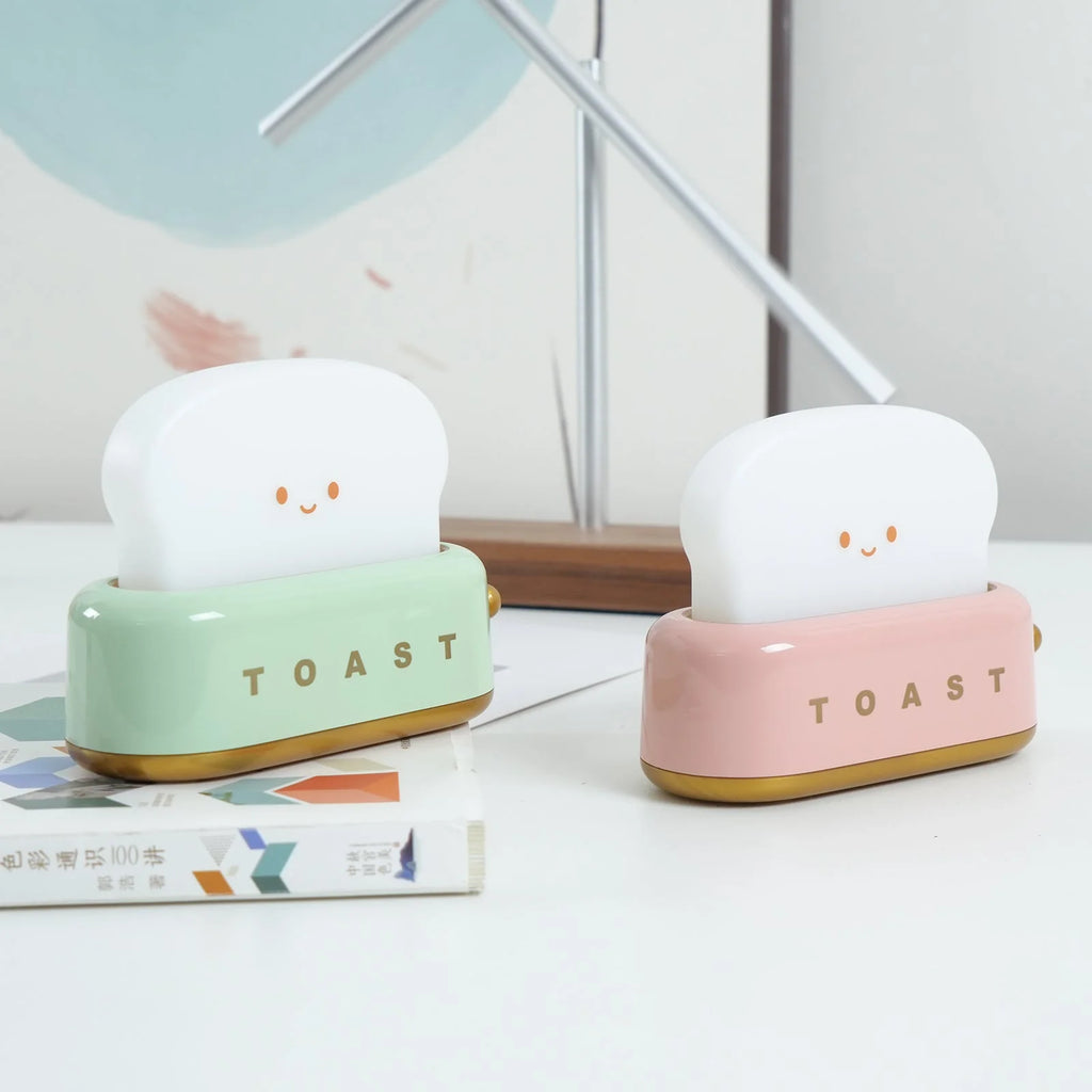 Night Light | Toaster-Shaped Warm 3000K & Adjustable Brightness