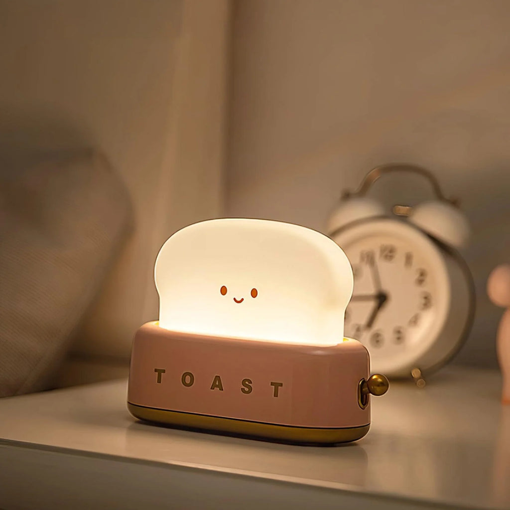 Night Light | Toaster-Shaped Warm 3000K & Adjustable Brightness
