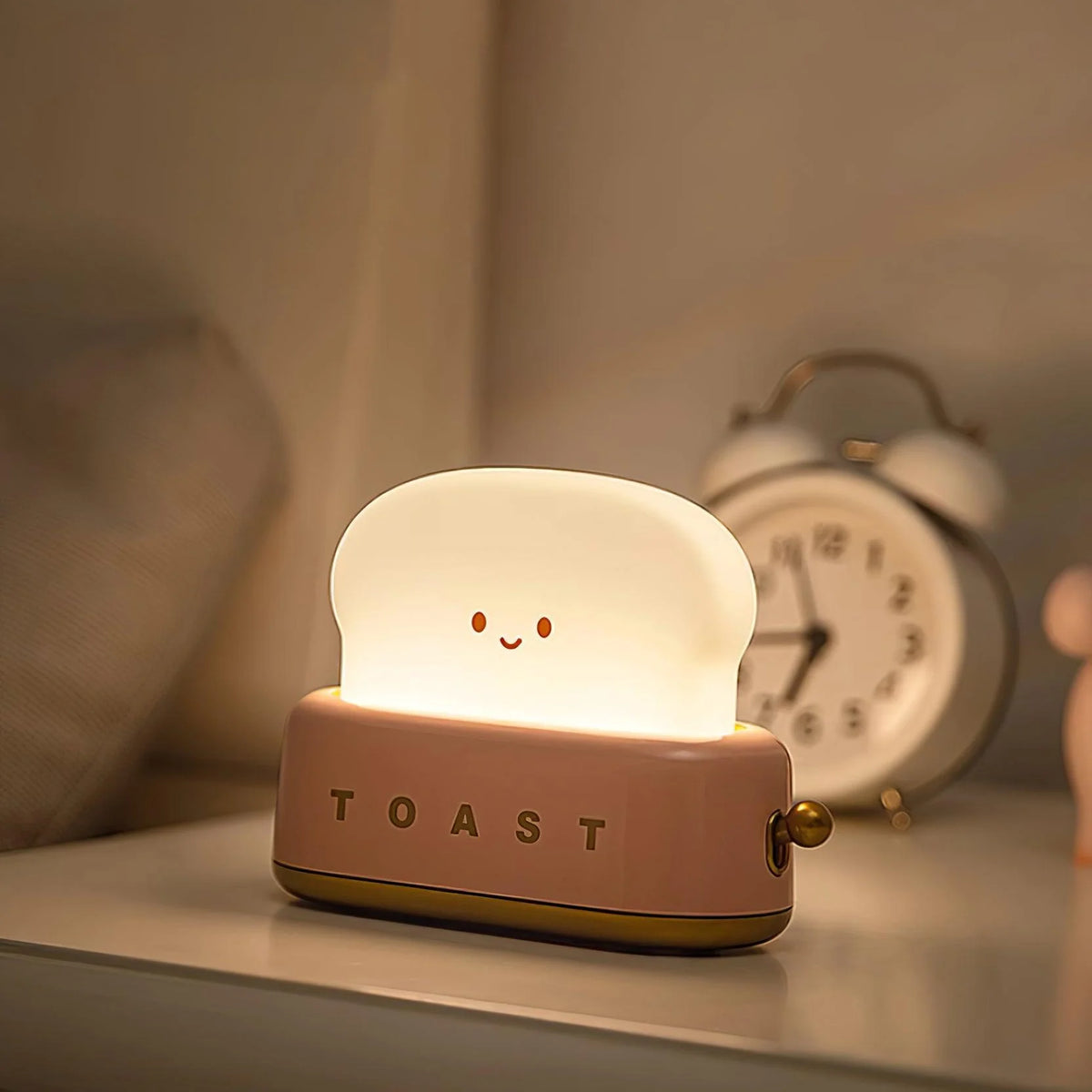 Night Light | Toaster-Shaped Warm 3000K & Adjustable Brightness
