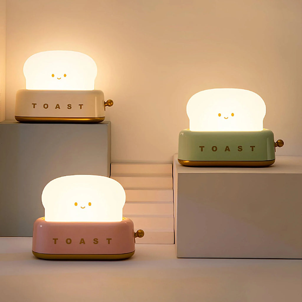 Night Light | Toaster-Shaped Warm 3000K & Adjustable Brightness