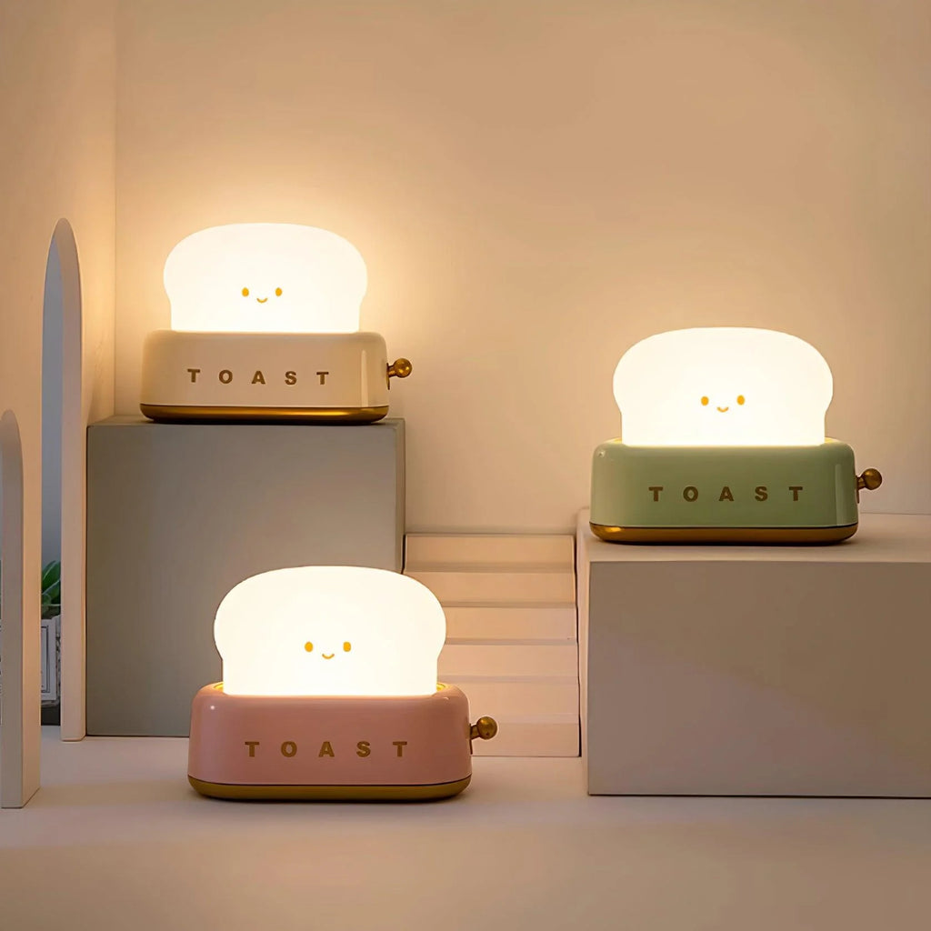 Night Light | Toaster-Shaped Warm 3000K & Adjustable Brightness