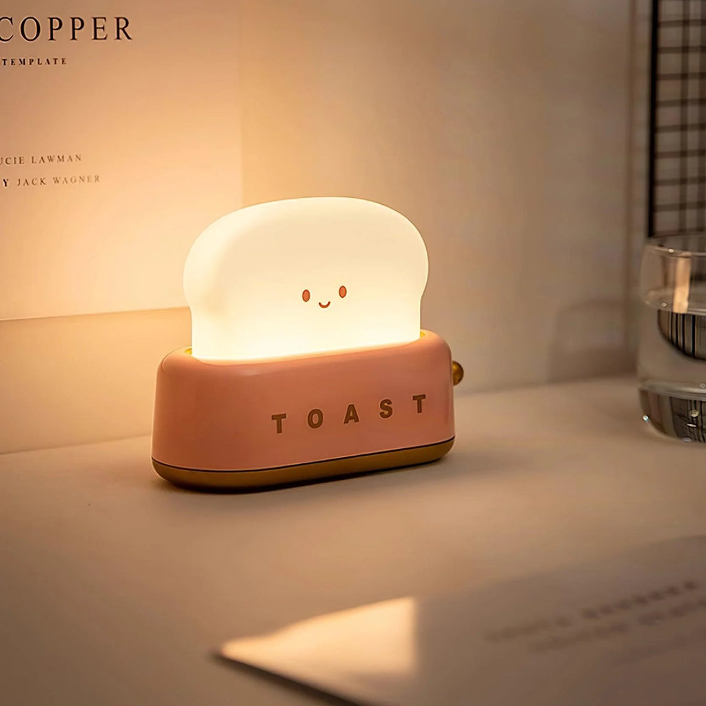 Night Light | Toaster-Shaped Warm 3000K & Adjustable Brightness