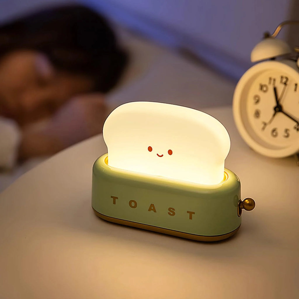 Night Light | Toaster-Shaped Warm 3000K & Adjustable Brightness