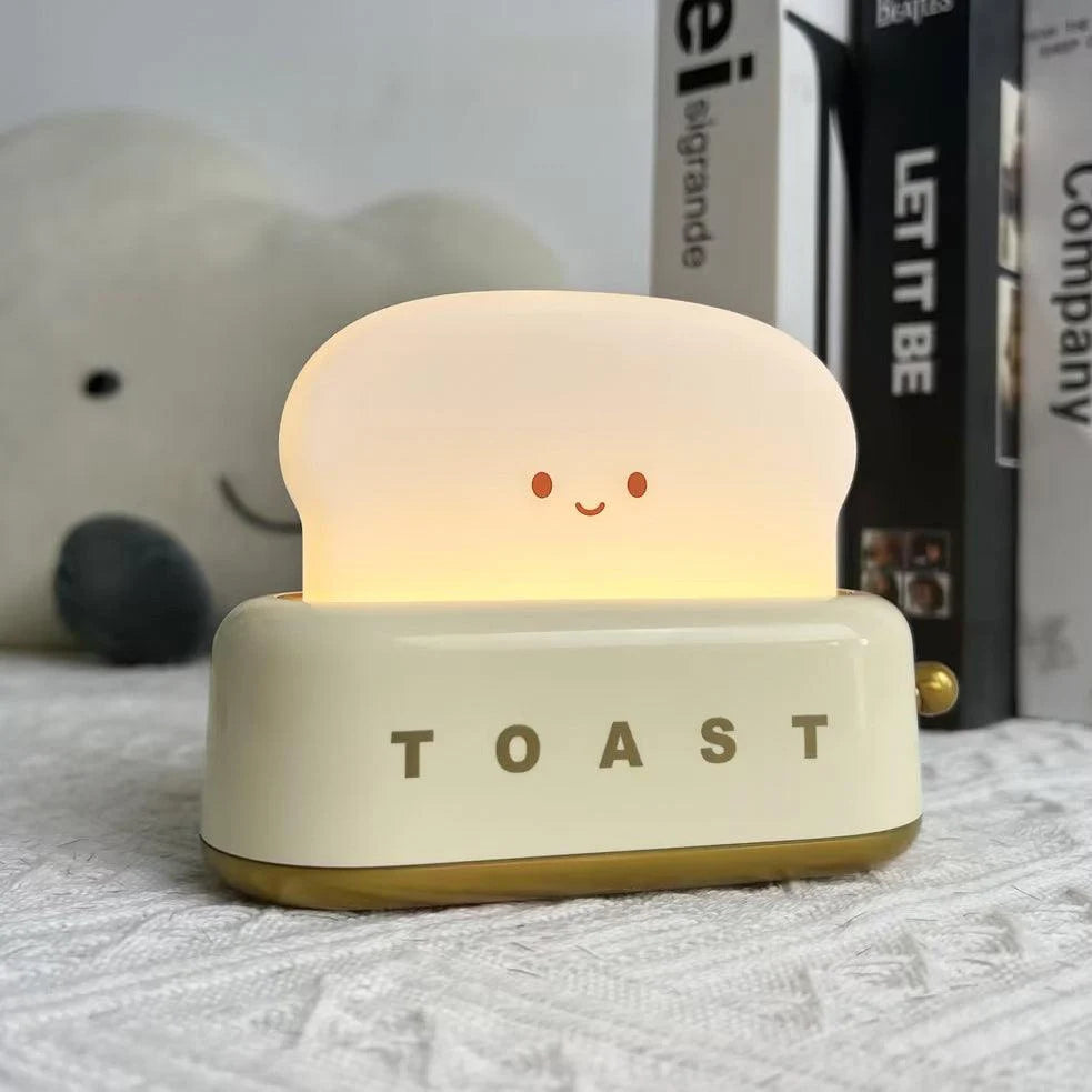 Night Light | Toaster-Shaped Warm 3000K & Adjustable Brightness