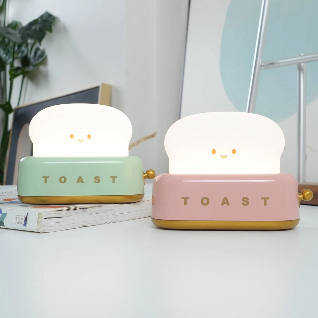 Night Light | Toaster-Shaped Warm 3000K & Adjustable Brightness