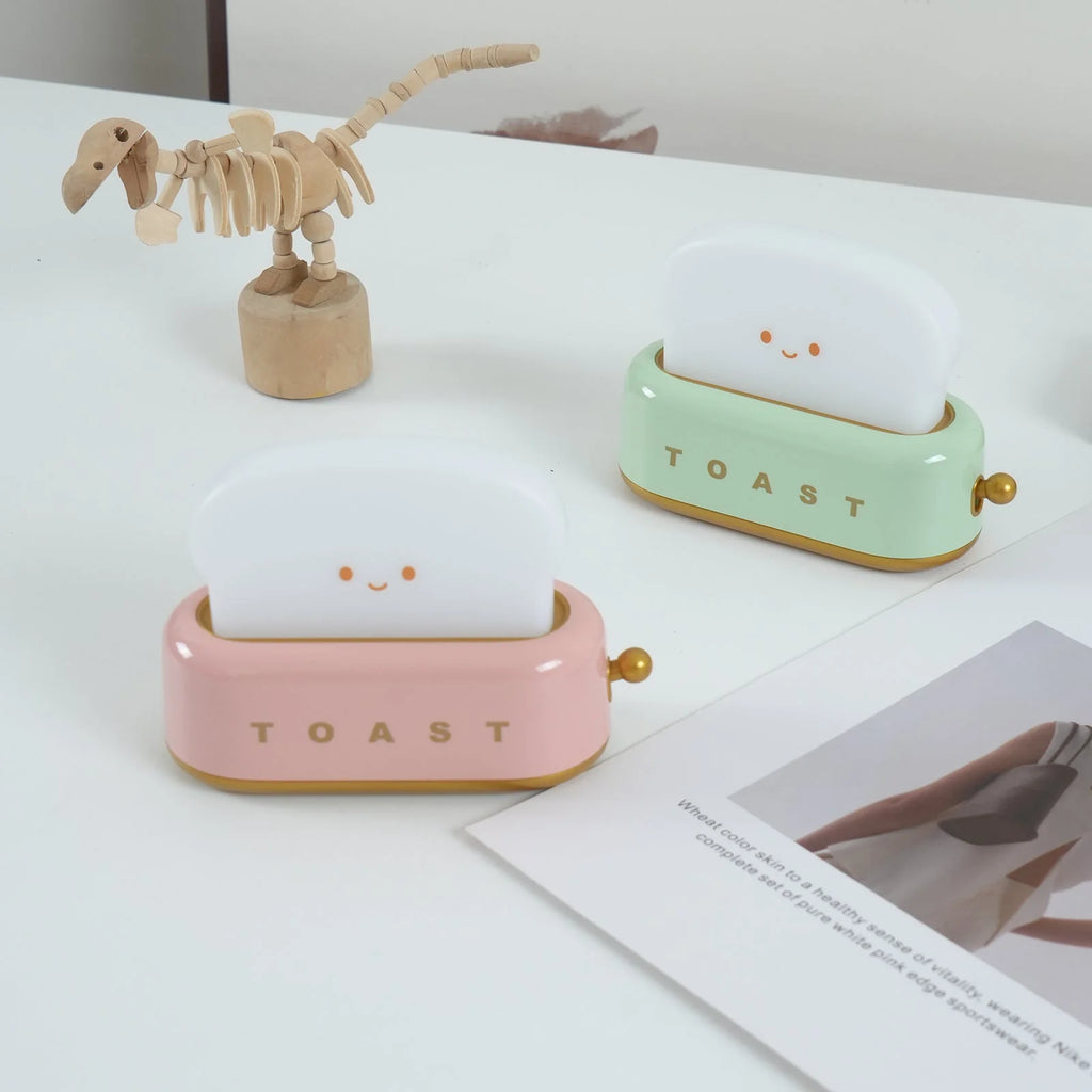 Night Light | Toaster-Shaped Warm 3000K & Adjustable Brightness