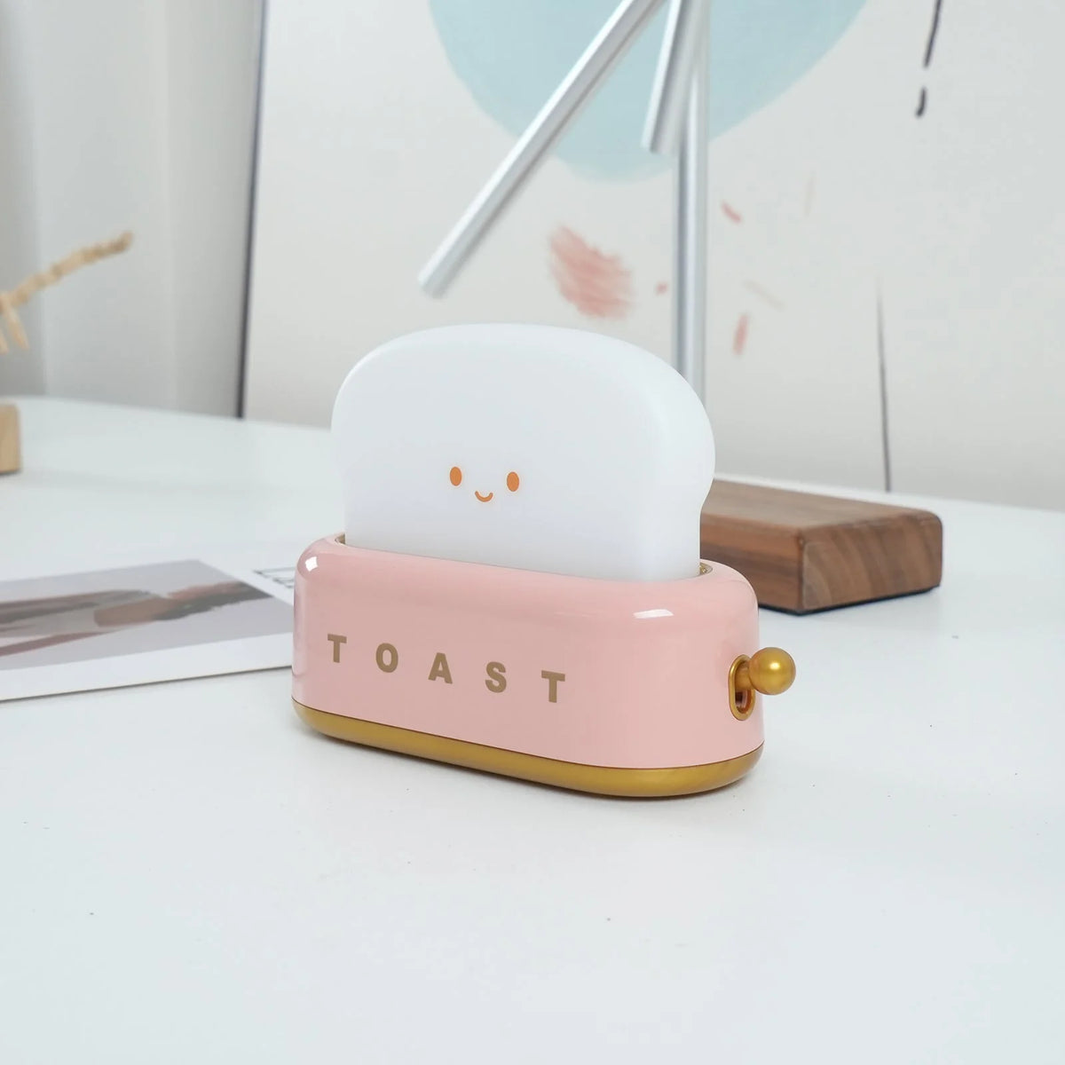 Night Light | Toaster-Shaped Warm 3000K & Adjustable Brightness