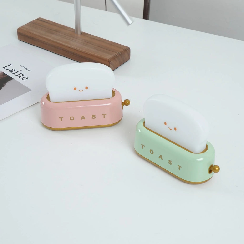 Night Light | Toaster-Shaped Warm 3000K & Adjustable Brightness
