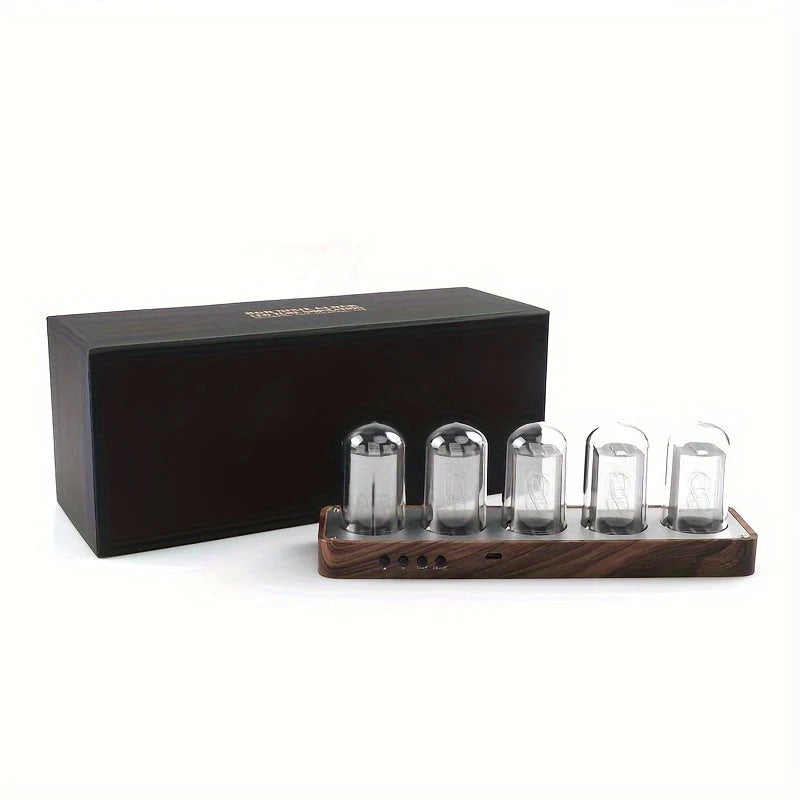 Nixie Clock | Retro Display & Wi-Fi Synchronization | Walnut Finish