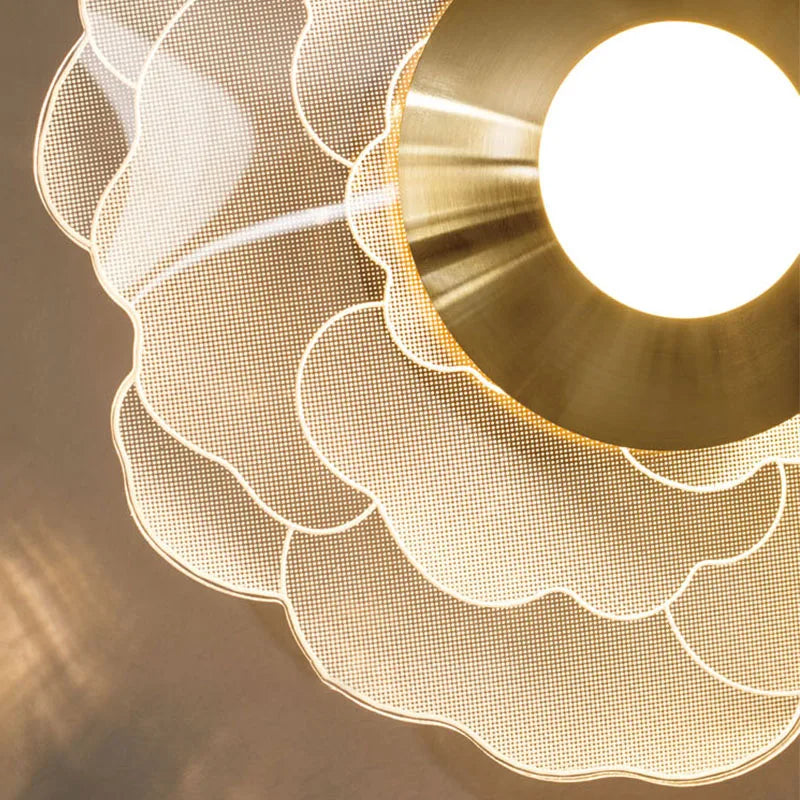 Nordic Wall Light | Layered Petal & Warm LED