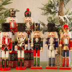 Nutcracker Soldier Figurine | Traditional Painted & Festive | Tabletop Accent