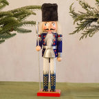 Nutcracker Soldier Figurine | Traditional Painted & Festive | Tabletop Accent