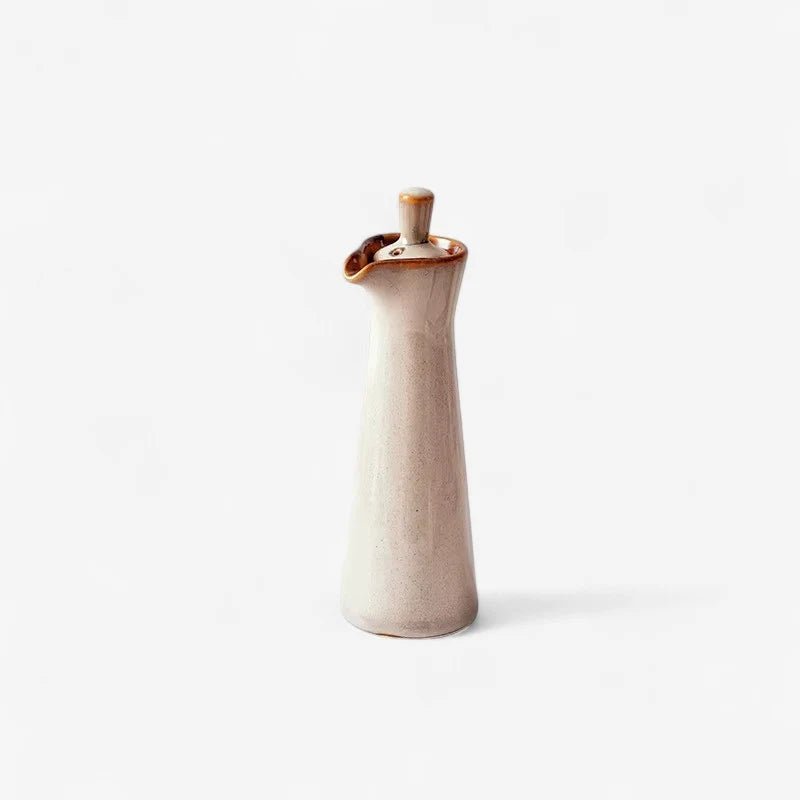 Oil Dispenser Pot | Ceramic & Pouring Spout Lid | 120ml