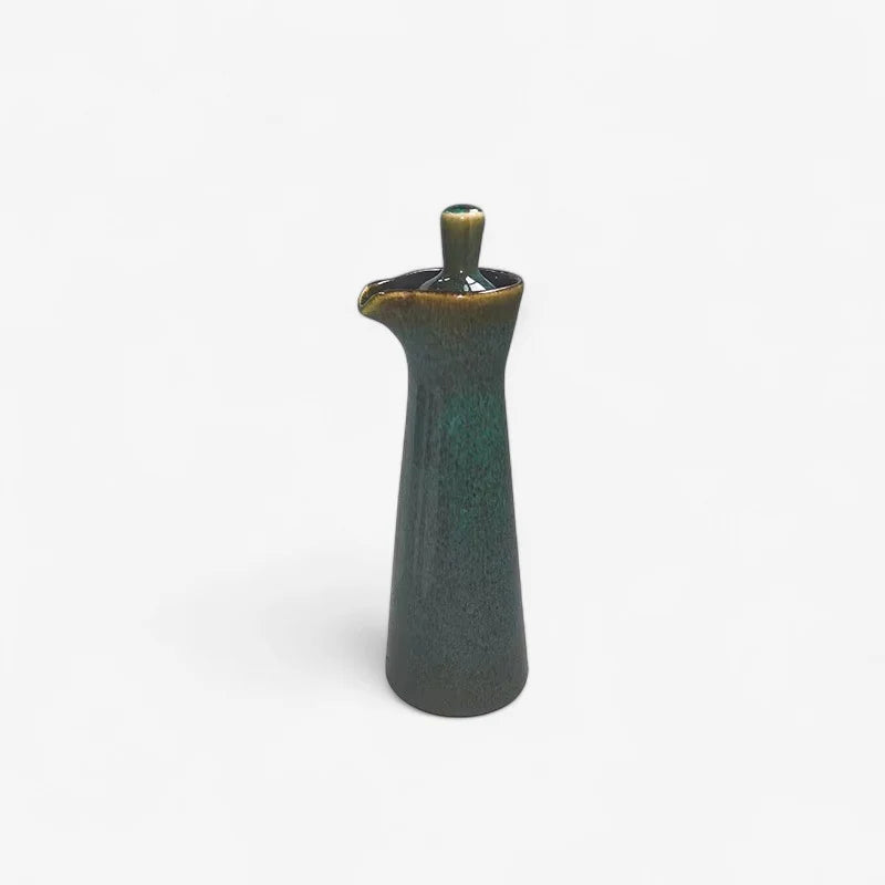 Oil Dispenser Pot | Ceramic & Pouring Spout Lid | 120ml