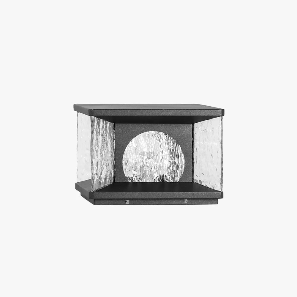 Outdoor Pillar Light | Metal & Glass IP65 | Solar Or Hardwired