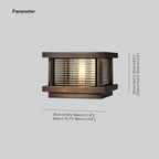 Outdoor Pillar Light | Metal & Glass Weather-Resistant | Post-Mountable