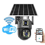 Outdoor Security Camera | 4K Dual-Lens & Solar-Powered