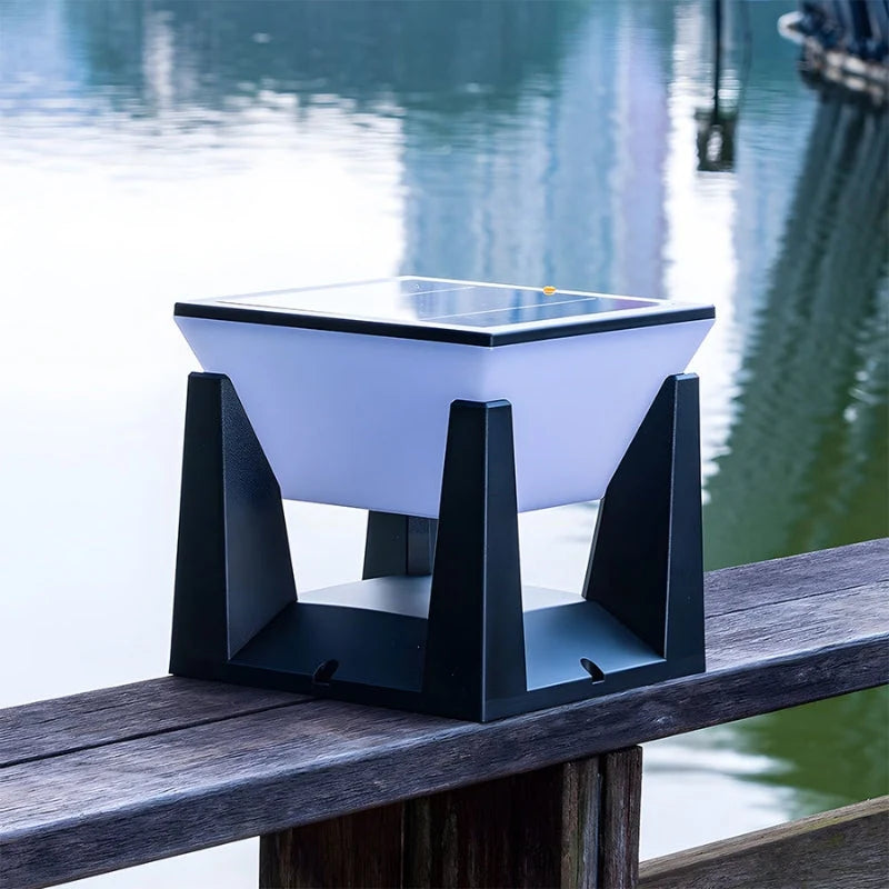 Outdoor Solar Lamp | Cube-Shaped Solar LED & Weather-Resistant