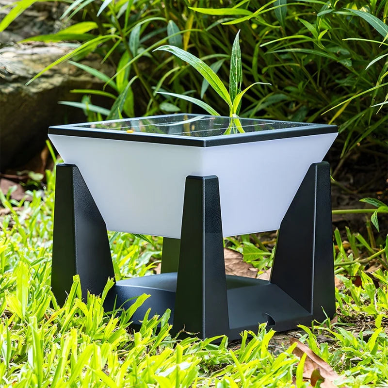 Outdoor Solar Lamp | Solar-Powered LED & Weather-Resistant | Cube Design