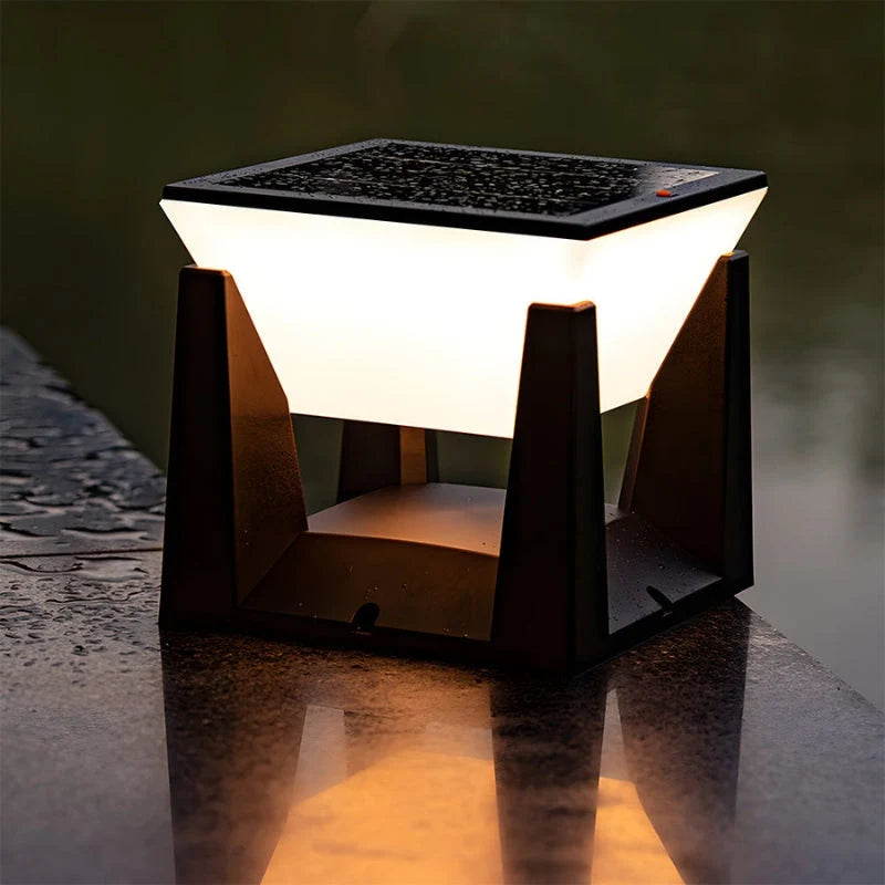 Outdoor Solar Lamp | Solar-Powered LED & Weather-Resistant | Cube Design