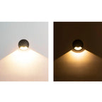 Outdoor Step & Deck Light | Black Metal & Glass | IP65
