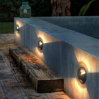 Outdoor Step & Deck Light | Black Metal & Glass | IP65