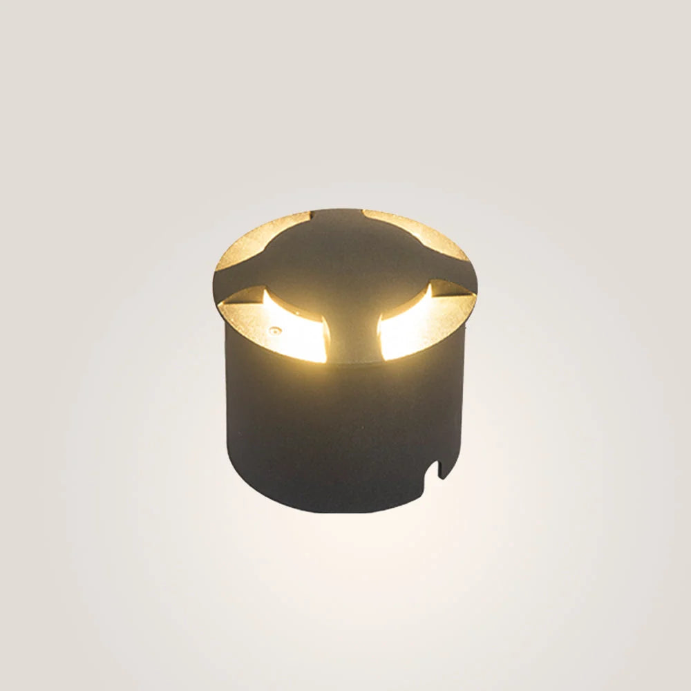 Outdoor Step & Deck Light | Black Metal & Glass | IP65