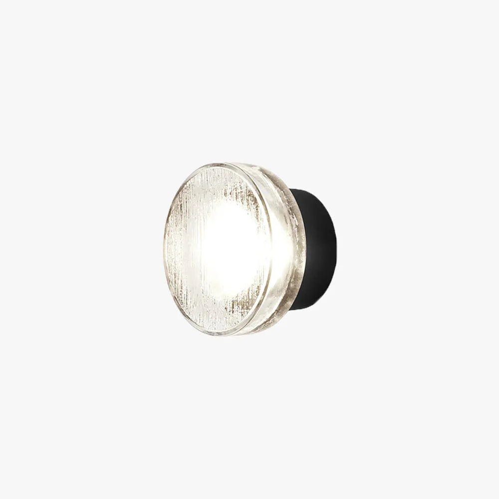 Outdoor Wall Lamp | Bubble Glass & Metal | IP65 Weather-Resistant
