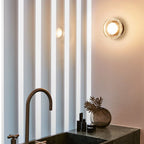 Outdoor Wall Lamp | Bubble Glass & Metal | IP65 Weather-Resistant