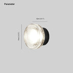 Outdoor Wall Lamp | Bubble Glass & Metal | IP65 Weather-Resistant