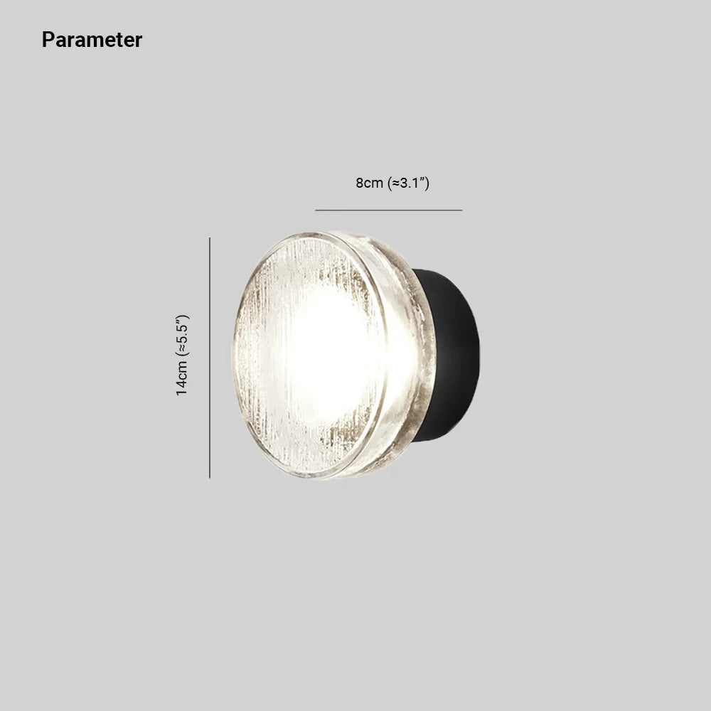 Outdoor Wall Lamp | Bubble Glass & Metal | IP65 Weather-Resistant