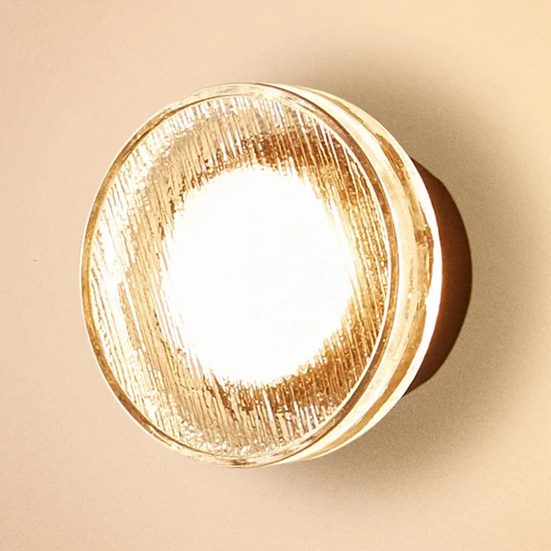 Outdoor Wall Lamp | Bubble Glass & Metal | IP65 Weather-Resistant