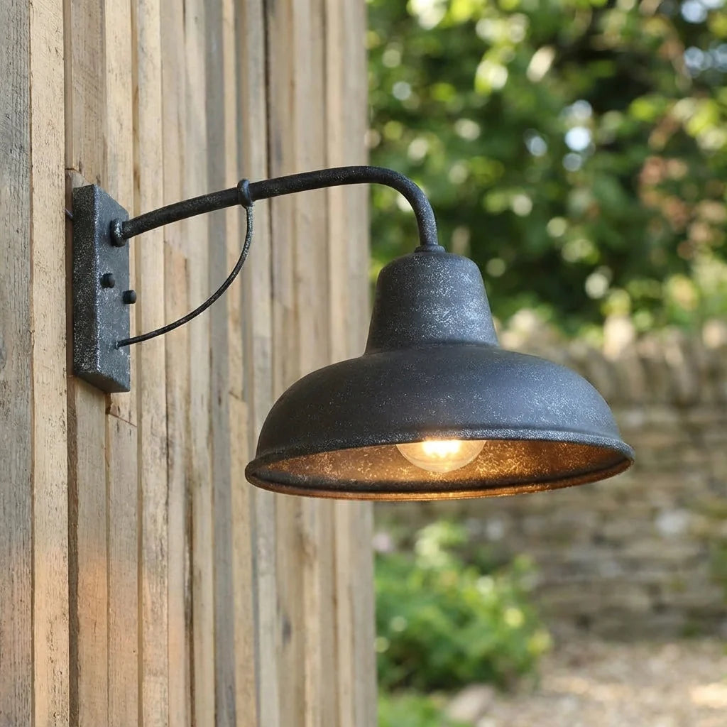 Outdoor Wall Lamp | Weather-Resistant Iron & Vintage Style