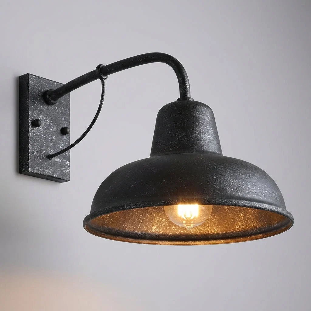 Outdoor Wall Lamp | Weather-Resistant Iron & Vintage Style