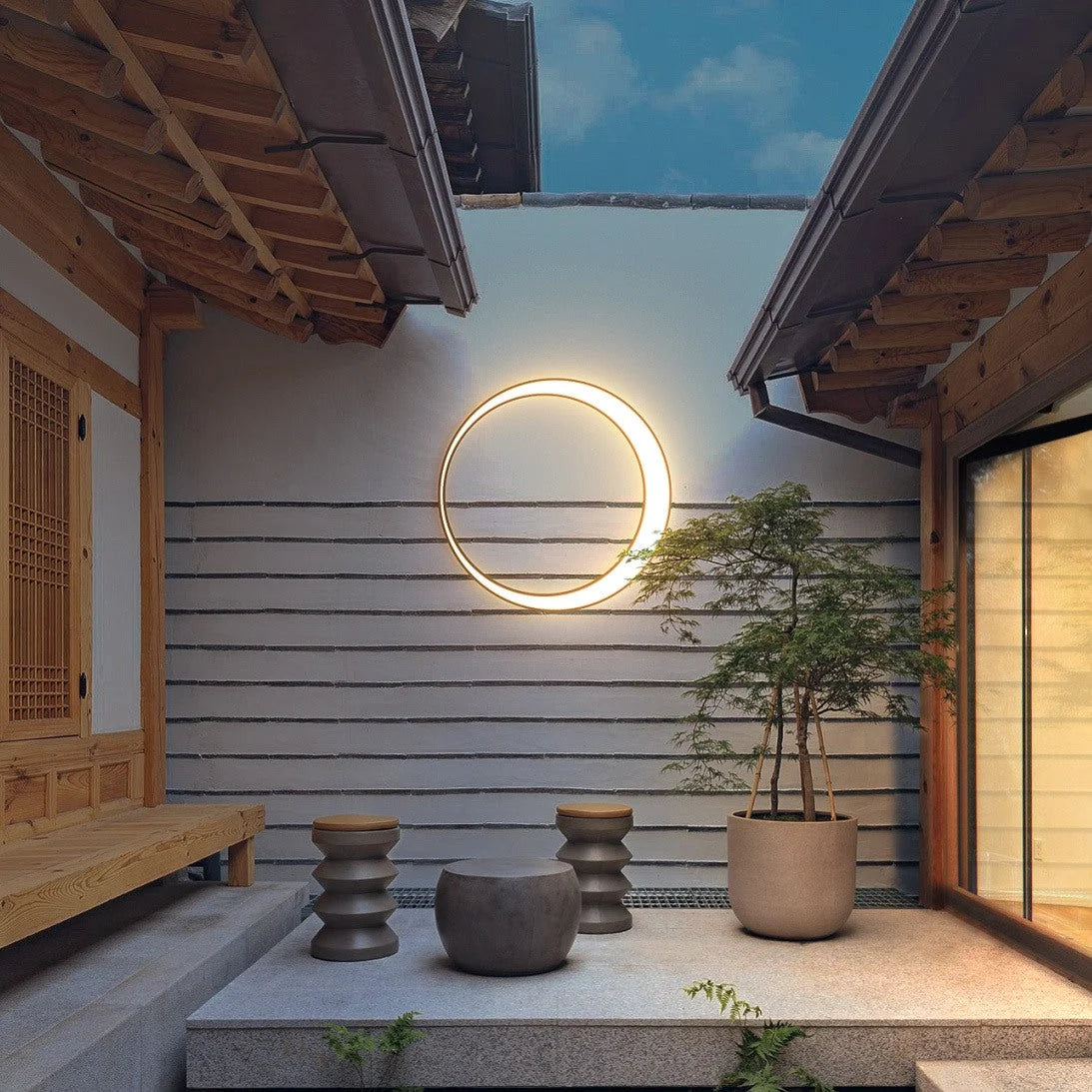 Outdoor Wall Light | IP65 Waterproof & Energy-Efficient LED | Ø 35/60/80 cm