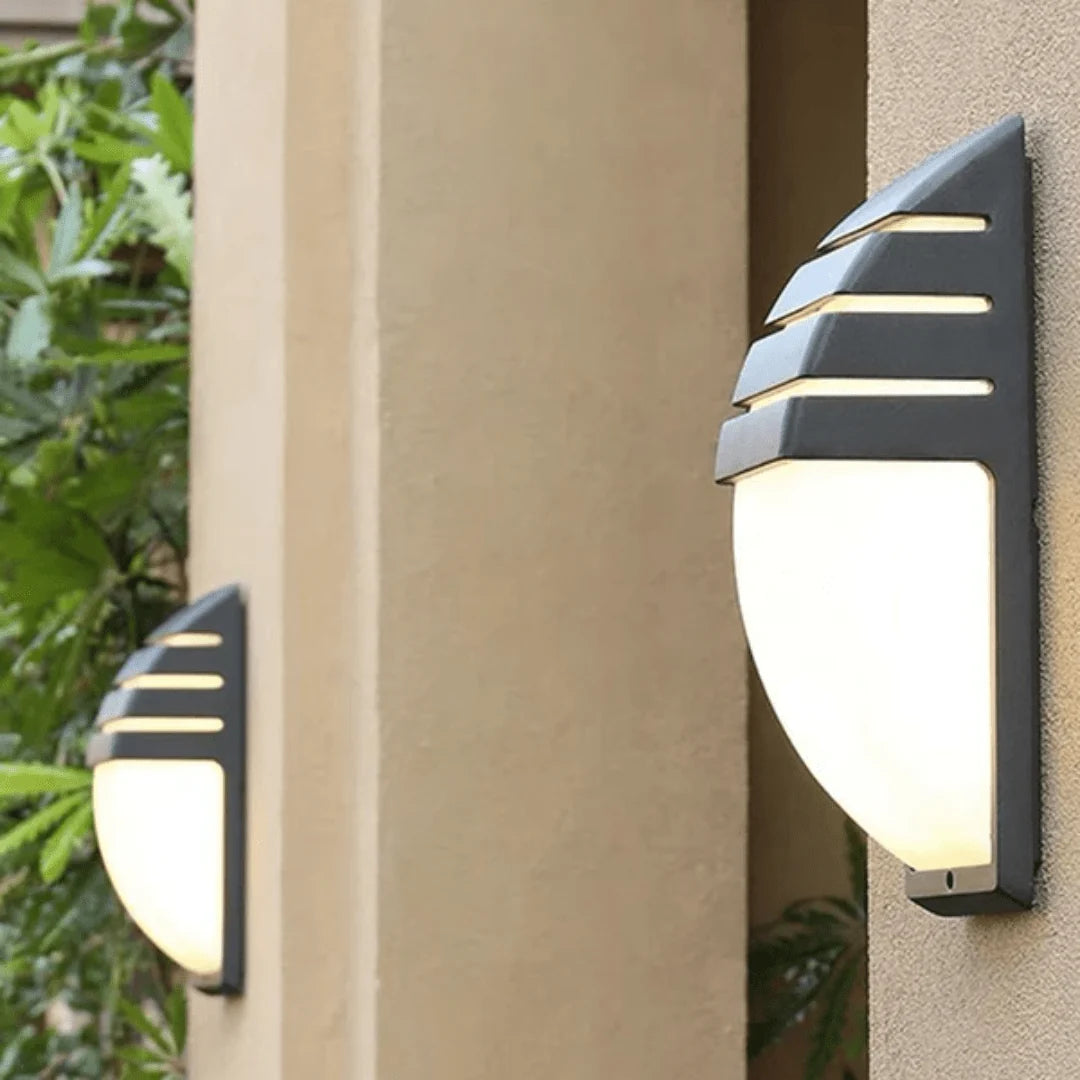 Outdoor Wall Light | Motion-Activated Matte Black LED & Weather-Resistant