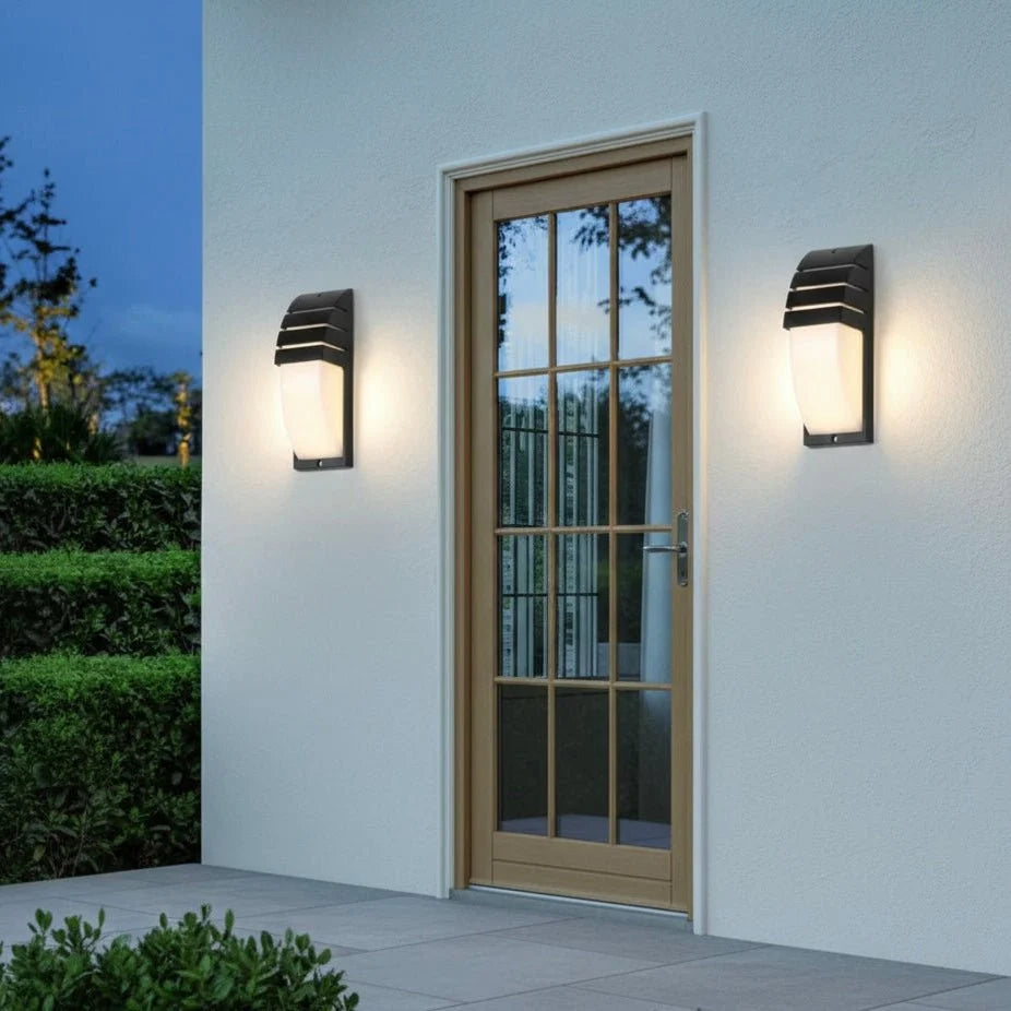 Outdoor Wall Light | Motion-Activated Matte Black LED & Weather-Resistant