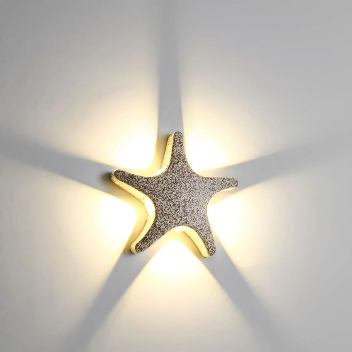 Outdoor Wall Light | Starfish Design Built-In LED & Aluminum